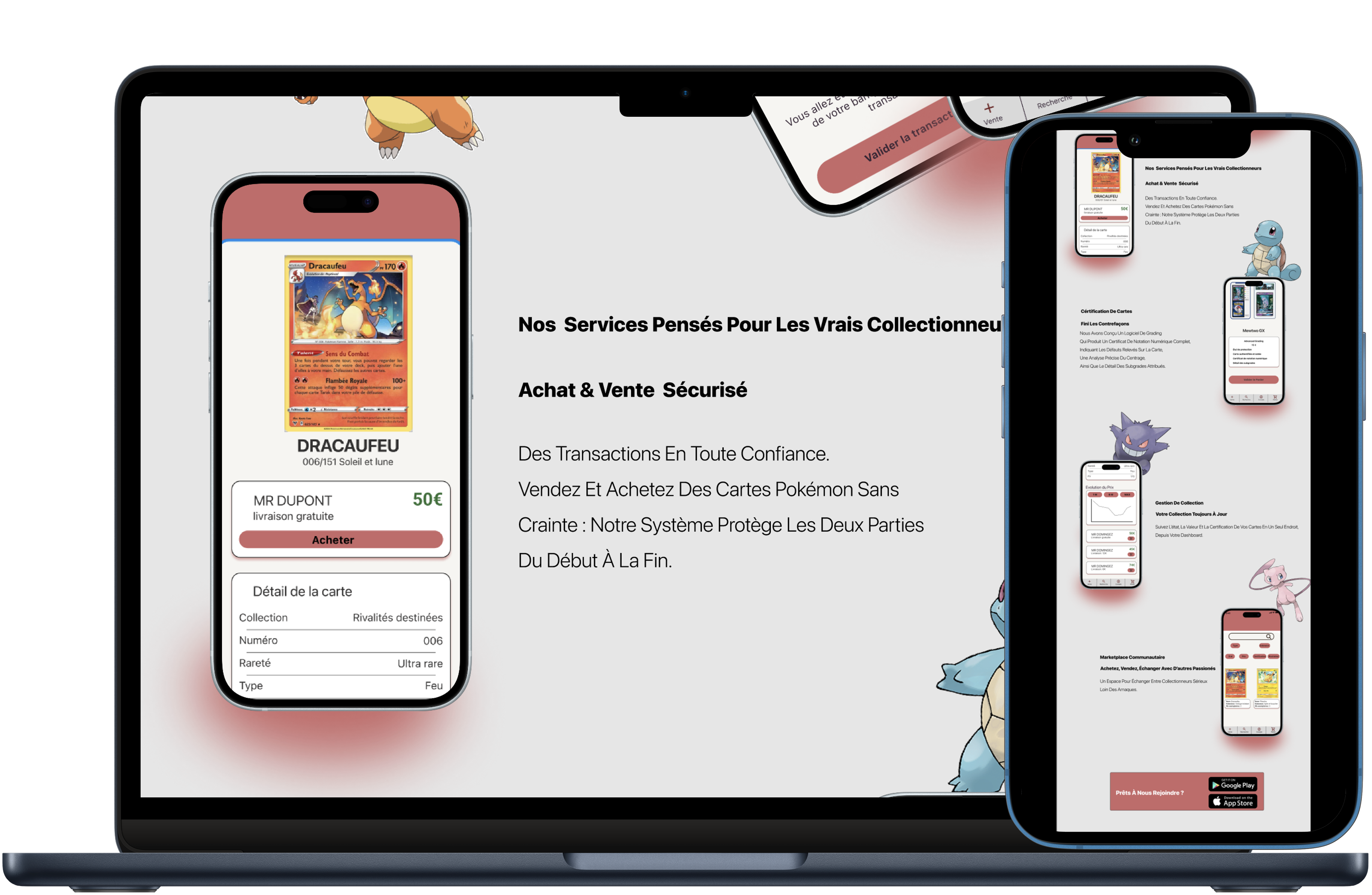 Maquette d'une landing page fictive réalisée avec Figma.