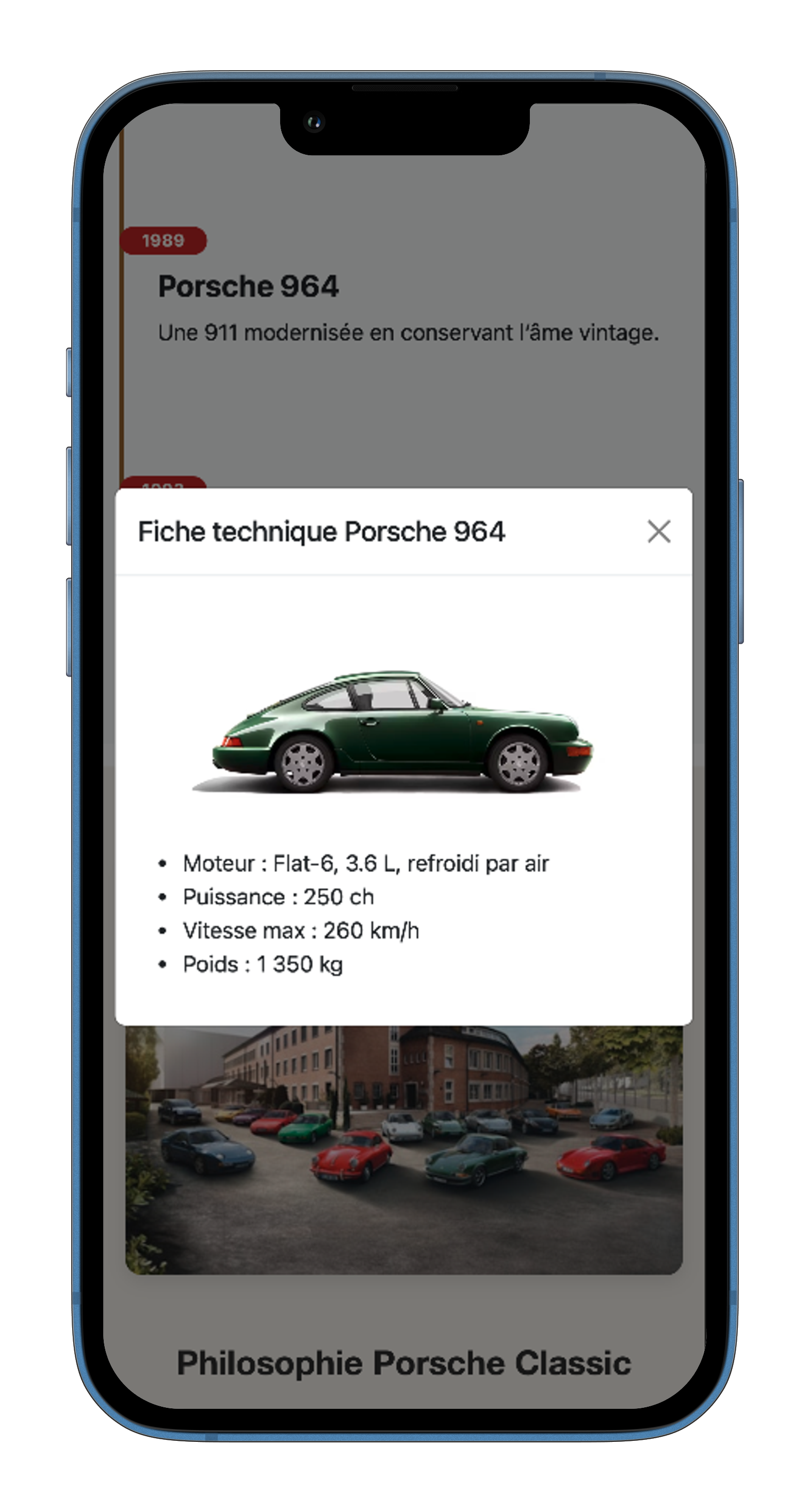 Capture d'écan d'un projet fictif développé en HTML, CSS et avec l'utilisation de Bootstrap
