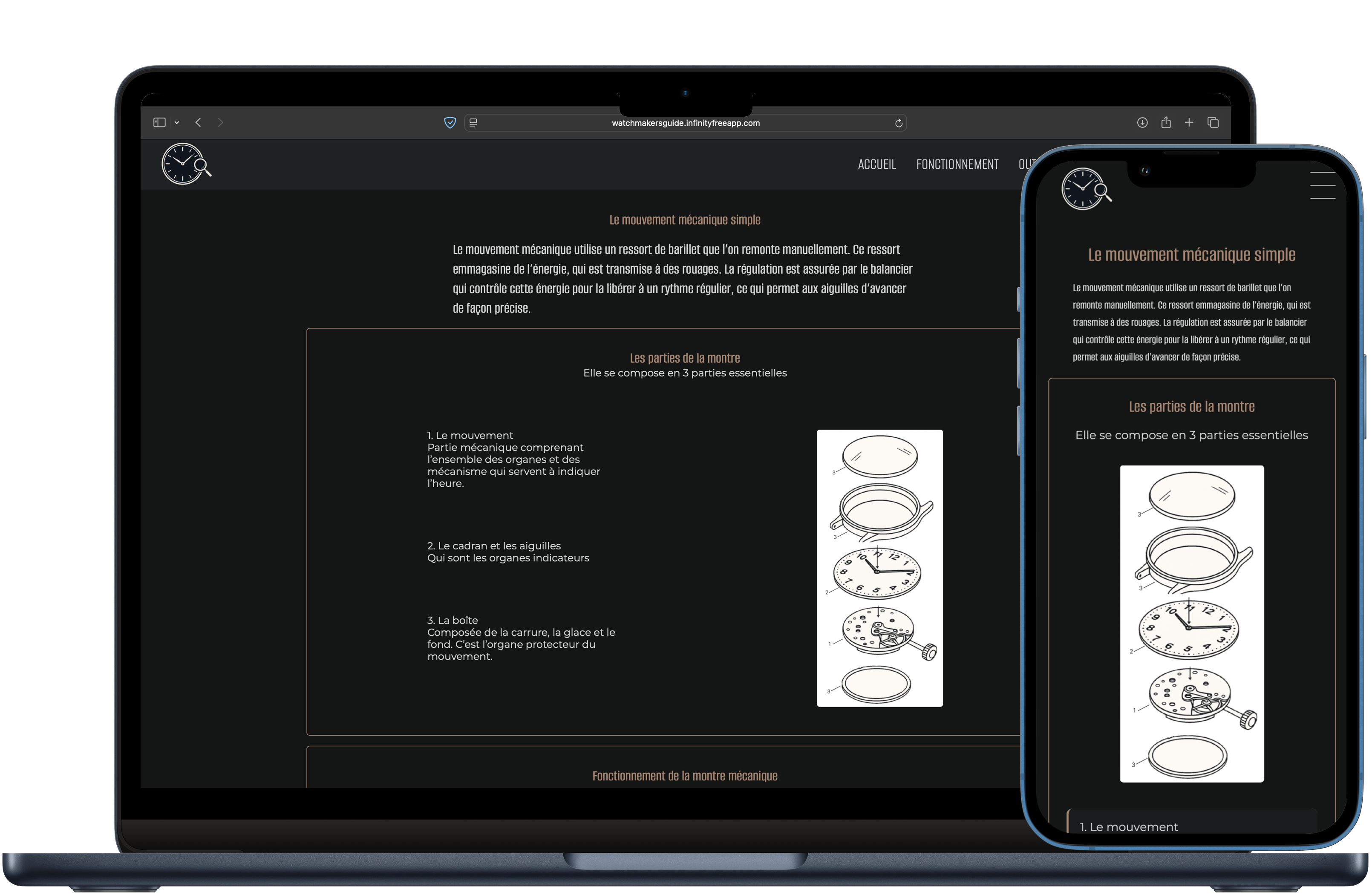 Capture d'écan de mon portfolio développé en HTML, CSS, JavaScript et avec l'utilisation de Bootstrap
